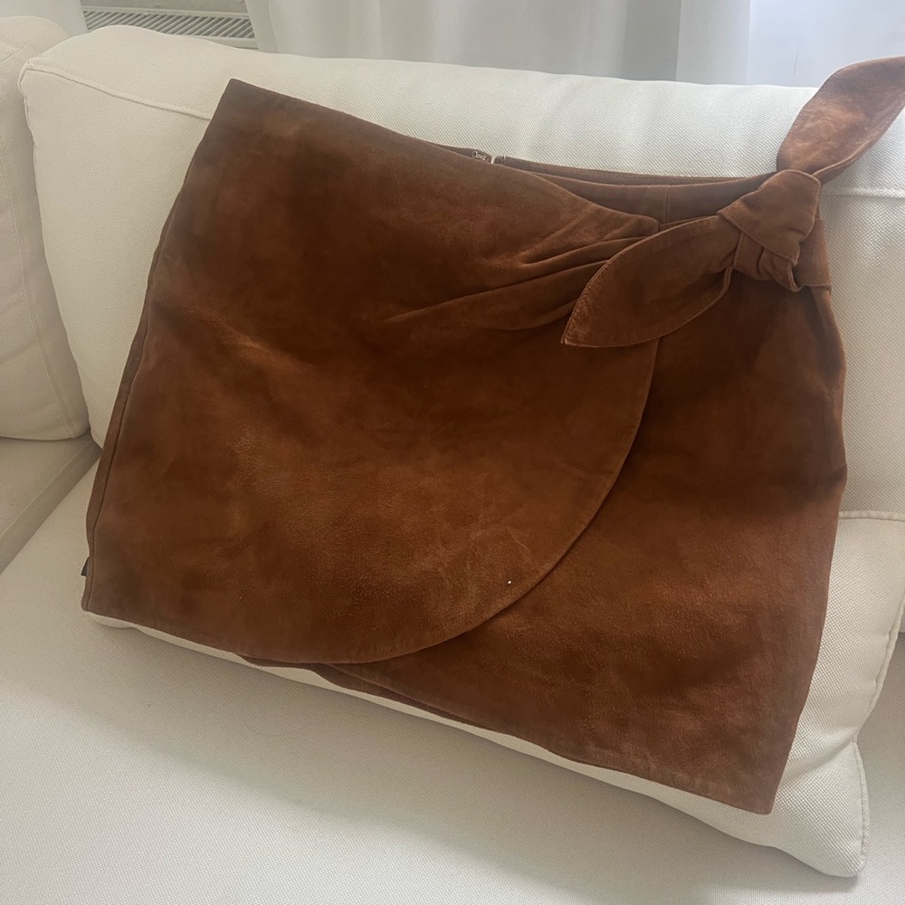 Sezane Brown Mini Skirt